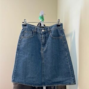 Classic Blue Denim Skirt